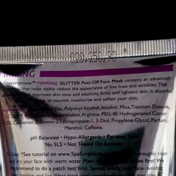 Firming Glitter Peel off masks - Picture 3 of 4